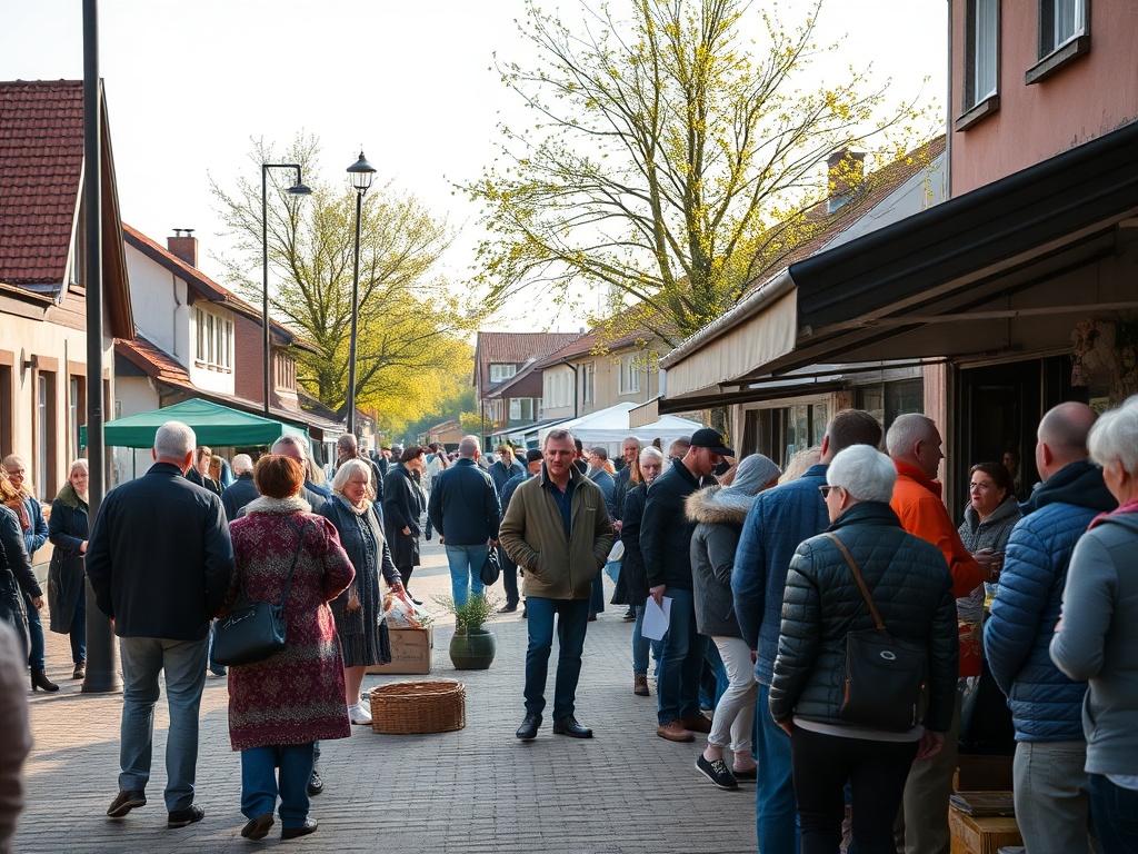 Symboliczna grafika przedstawiająca zieloną planetę Ziemię z elementami Miasteczka Śląskiego w tle.