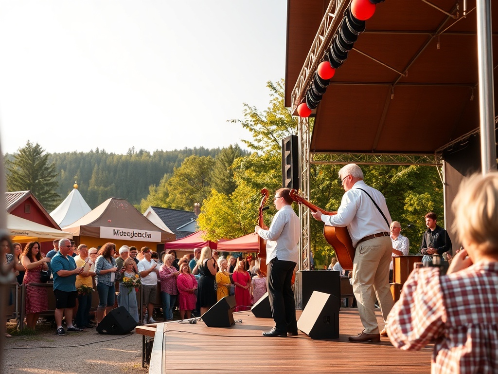 Fragment zielonego krajobrazu Miasteczka Śląskiego z widocznymi ścieżkami spacerowymi podczas majówki.